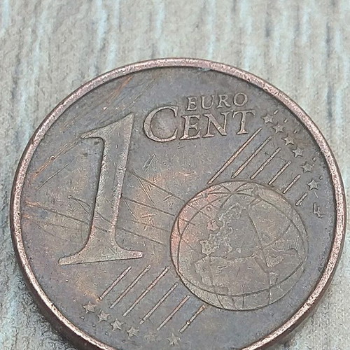 German 1 Euro Cent Coin used, 2002, Berlin Mint