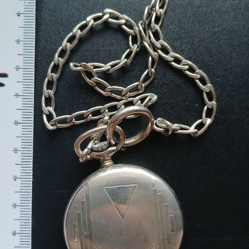 Roday Vintage Pocket Watch used, men's, mechanical, with chain