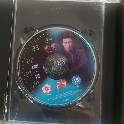 24 Season 2 DVD Collection used, action thriller series with English subtitles