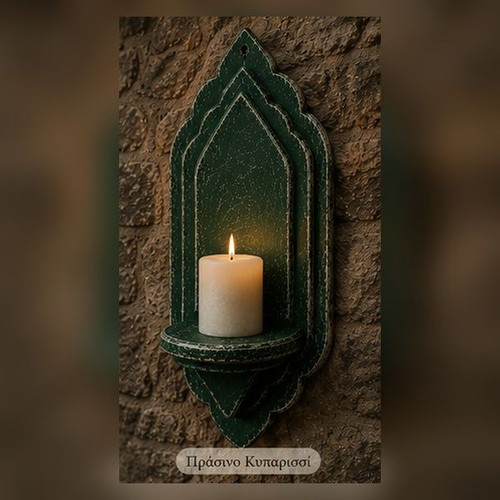 Gothic Handmade Wall Candle Holder Decorative Shelf