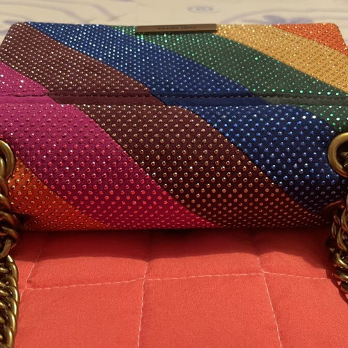 Kurt Geiger Small Kensington shoulder bag multicolor rainbow design like new