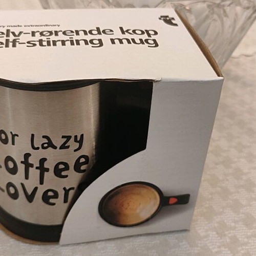 Self-stirring mug new, battery-operated drink mixer