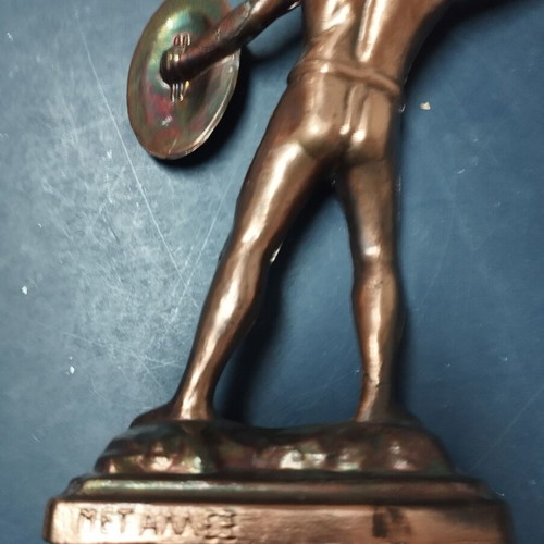 Small bronze statue Leonidas used