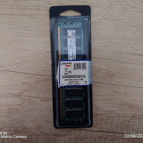 Kingston 512MB DDR RAM 400 MHz CL3 modules, pack of 2