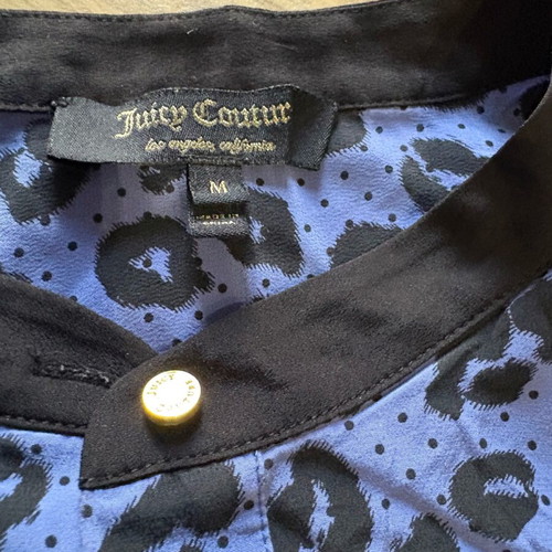 Juicy Couture shirt medium like new, leopard print