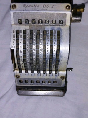 German mechanical desktop calculator Resulta BS7 like new