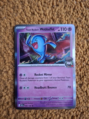 Pokemon TCG Team Rocket Wobbuffet card new