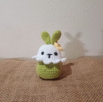 Easter Basket Bunny handmade knitted new