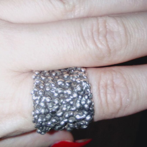 Silver ring handmade, like new