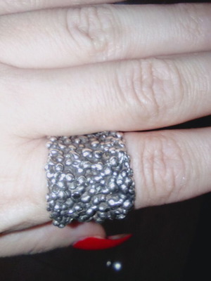 Silver ring handmade, like new