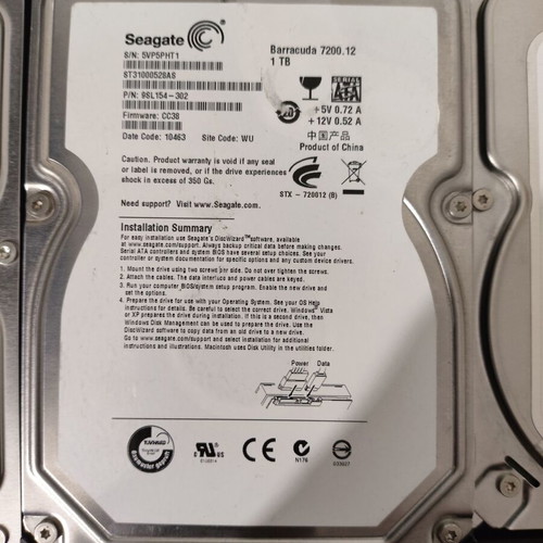 Hard disks 3.5'' used in various capacities