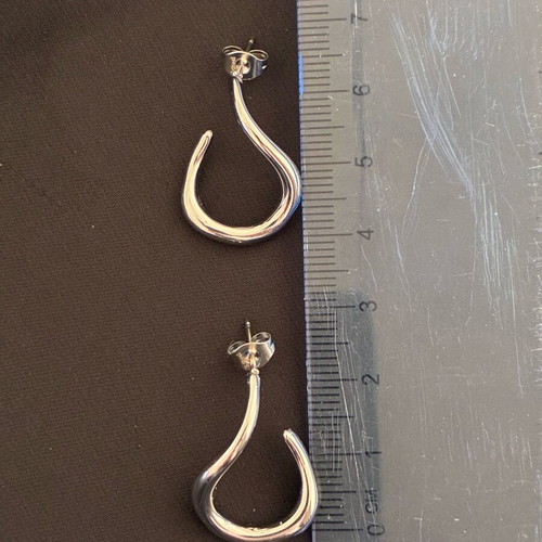 Adaliz stainless steel earrings new, silver