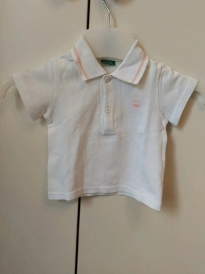 Benetton baby polo shirt for girl 3-6 months like new