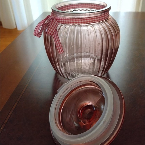 Glass vases and bowls for decoration