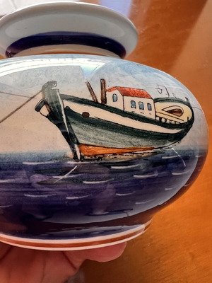 Vintage Handmade Ceramic Vase Tolo by Tsekouras Art