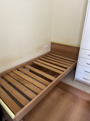 Single bed with storage, 100 x 81.5 cm