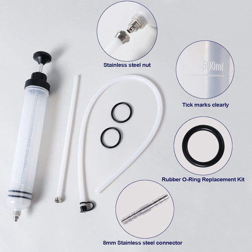 500 ml oil extraction pump syringe for engine fluids