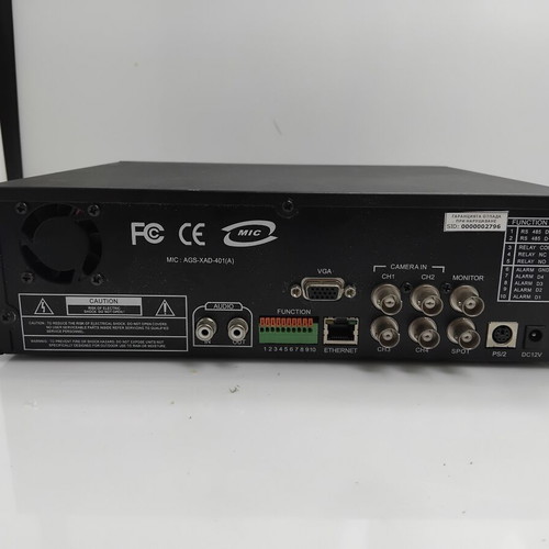 Mic Network DVR AGS-XAD-401 4-Channel Recorder with Adapter, black