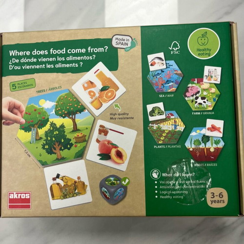 Board game Where Does Food Come From? like new