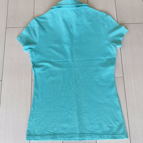 Benetton Polo Shirt L like new, turquoise