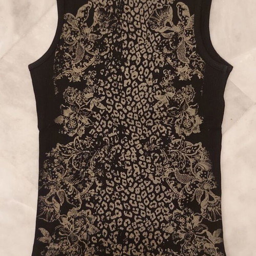 Tally Weijl women's sleeveless top XS black-white like new