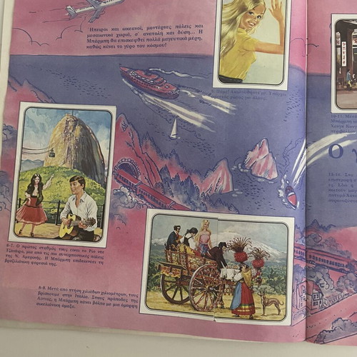 Barbie Panini sticker album 1983 used, 169/180 stickers complete
