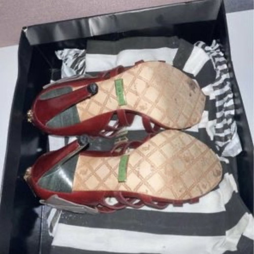 L.A.M.B. sandals new, size 36.5, red