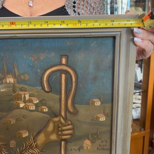 Painting Fotis Kontoglou used 24x43cm