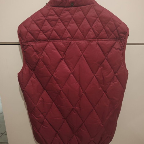 Yes Zee quilted sleeveless vest like new, size M, red