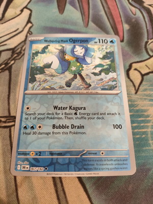 Wellspring Mask Ogerpon Pokemon Card Reverse Holo like new