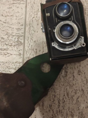 Vintage camera used with leather case