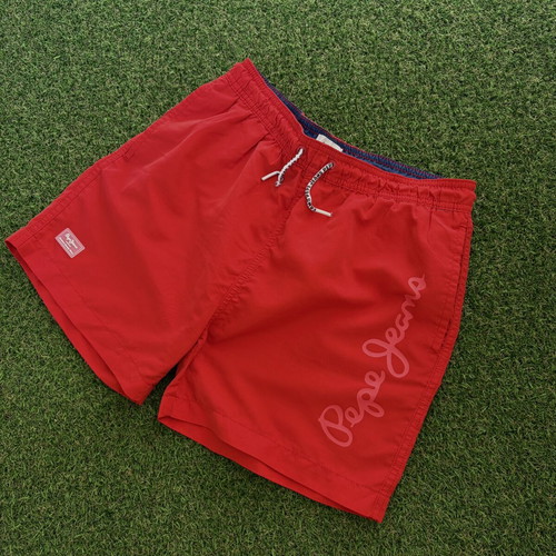 Pepe Jeans red swim shorts like new, size XS