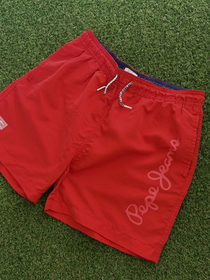 Pepe Jeans red swim shorts like new, size XS