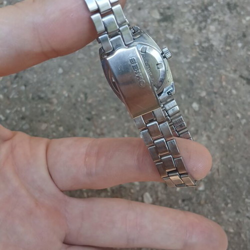 Seiko Automatic 2205-0230 women's watch used, silver