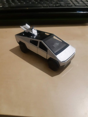 Tesla Cybertruck 1/32 scale metal toy with pullback mechanism