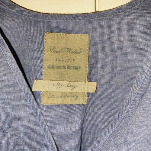 Soul Rebel linen dress like new, lavender blue