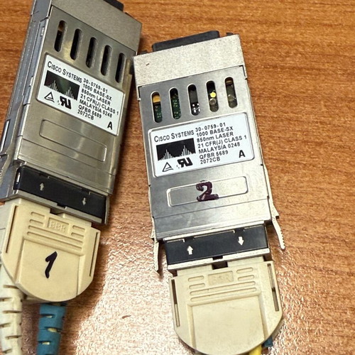 FC GBIC Cisco 1GbE 1000BASE-SX 30-0759-01 like new, pack of 3