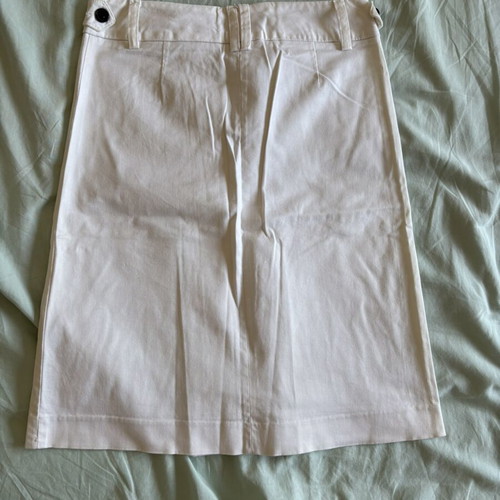 Zara white skirt like new, denim fabric, size XS