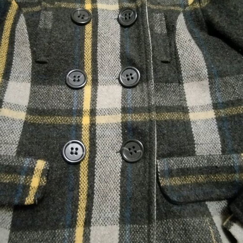 Zara women's coat size S plaid wool like new
