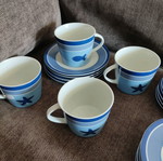 Tea and coffee set 28 pieces new, nautical summer design