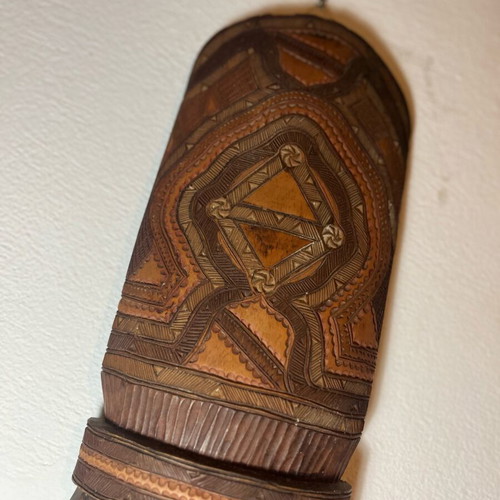 Vintage African Wooden Mask like new, handmade boho ethnic decor