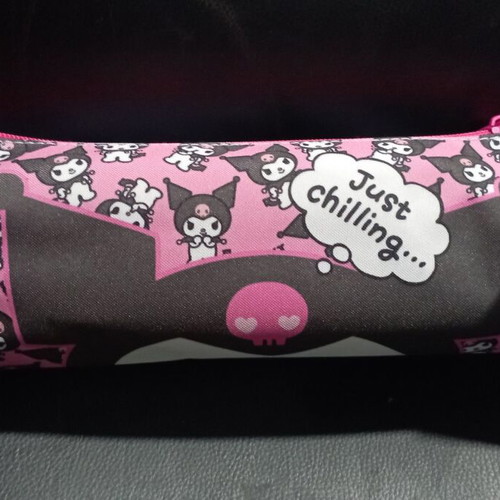 Kuromi Pencil Case Barrel 23x8cm new