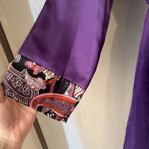 Kimono-style satin dress purple, like new, size Medium