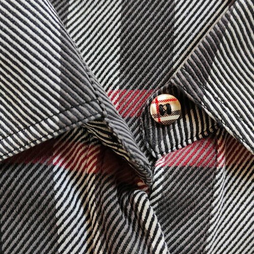Burberry London shirt size M like new, gray and blue
