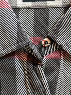 Burberry London shirt size M like new, gray and blue