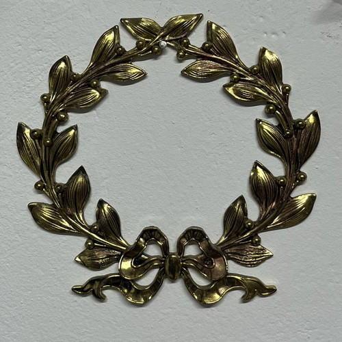 Bronze Decorative Wreath used, diameter 15cm