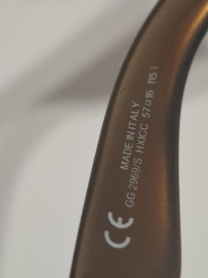 Gucci GG2969/S μεγάλα γυαλιά ηλίου από οξειδωμένο χρώμιο με διαβαθμισμένους φακούς