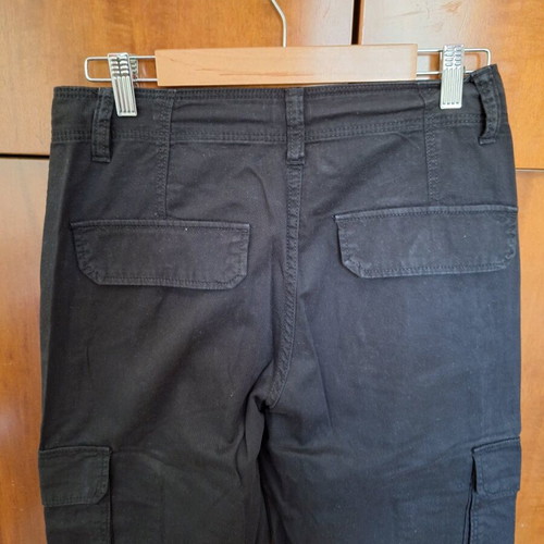 Cargo Panasonic pants Bershka black size S like new