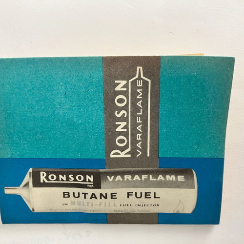 Ronson Varaflame vintage lighter used satin chrome finish