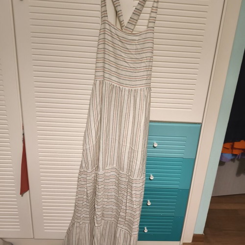 Regalinas dress used, beige, M/L, multipurpose back